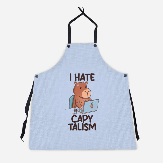 I Hate CapyTalism-Unisex-Kitchen-Apron-tobefonseca