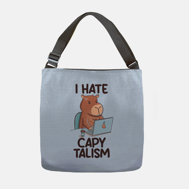 I Hate CapyTalism-None-Adjustable Tote-Bag-tobefonseca