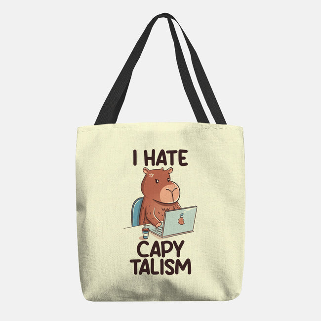 I Hate CapyTalism-None-Basic Tote-Bag-tobefonseca