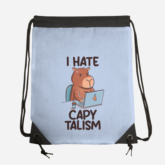 I Hate CapyTalism-None-Drawstring-Bag-tobefonseca