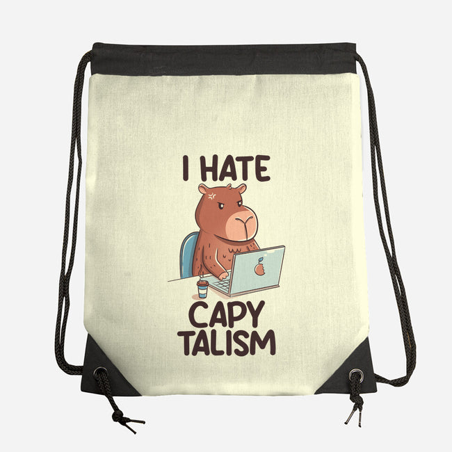 I Hate CapyTalism-None-Drawstring-Bag-tobefonseca