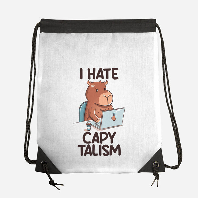 I Hate CapyTalism-None-Drawstring-Bag-tobefonseca
