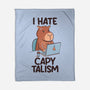 I Hate CapyTalism-None-Fleece-Blanket-tobefonseca