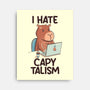 I Hate CapyTalism-None-Stretched-Canvas-tobefonseca