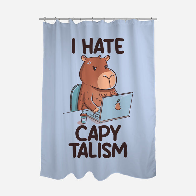 I Hate CapyTalism-None-Polyester-Shower Curtain-tobefonseca