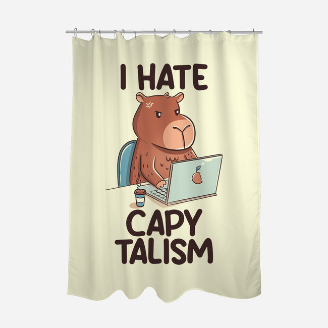 I Hate CapyTalism-None-Polyester-Shower Curtain-tobefonseca