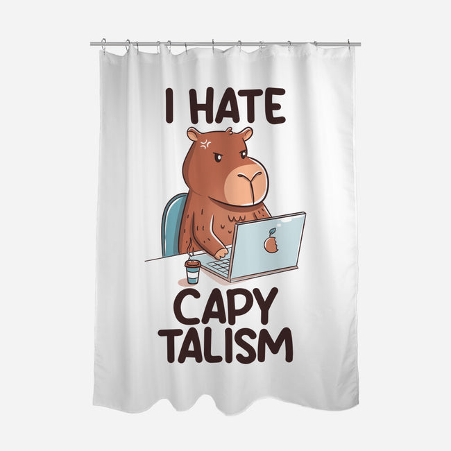I Hate CapyTalism-None-Polyester-Shower Curtain-tobefonseca