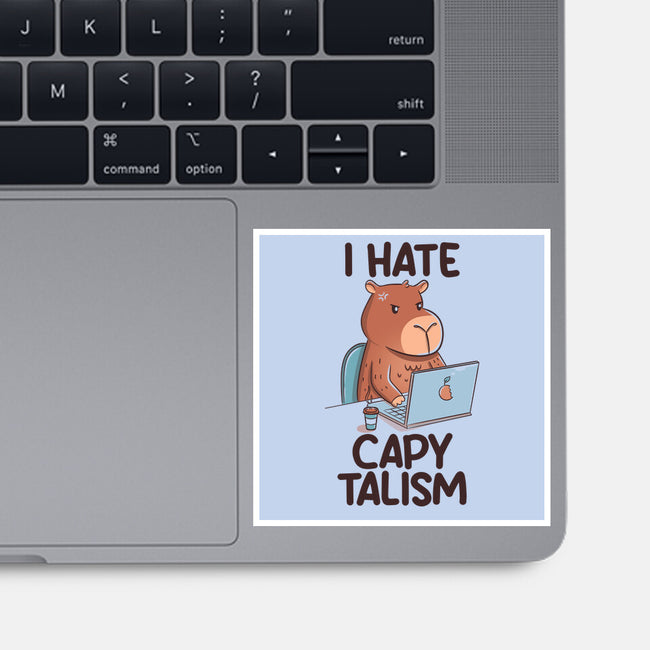 I Hate CapyTalism-None-Glossy-Sticker-tobefonseca