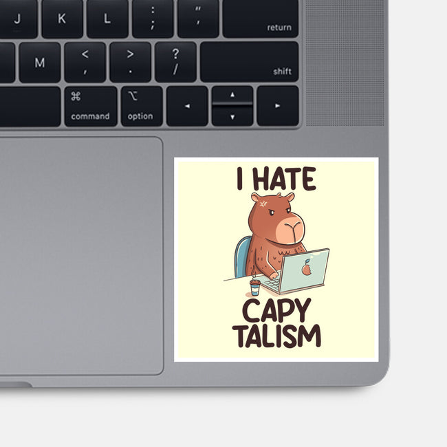 I Hate CapyTalism-None-Glossy-Sticker-tobefonseca