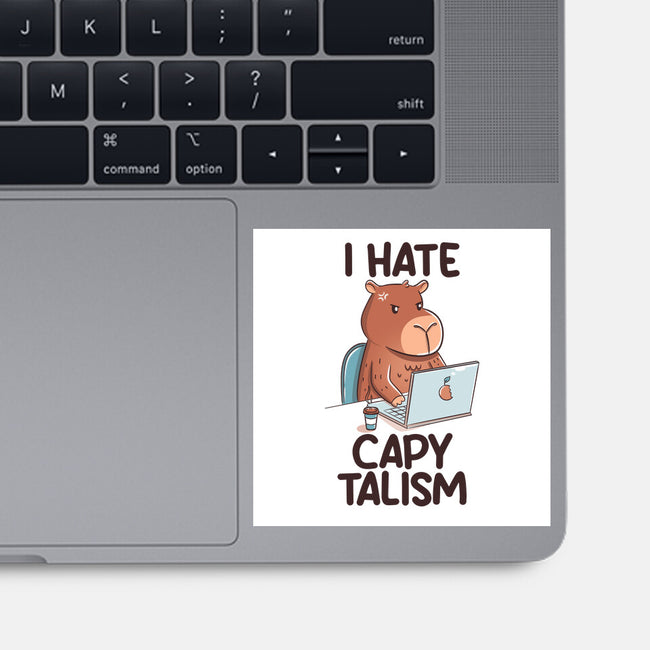 I Hate CapyTalism-None-Glossy-Sticker-tobefonseca