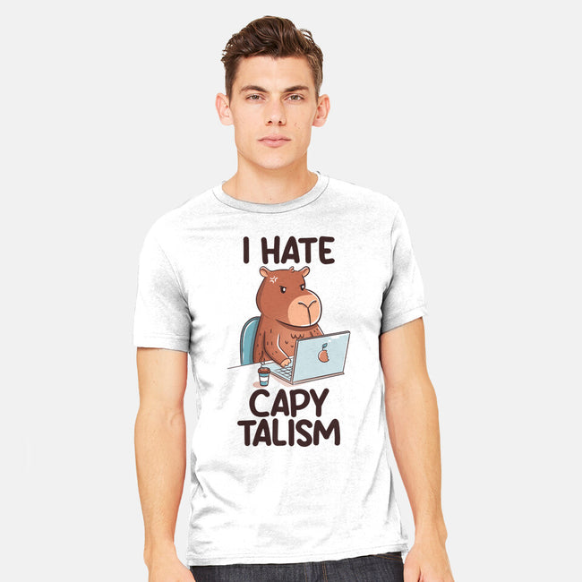 I Hate CapyTalism-Mens-Heavyweight-Tee-tobefonseca