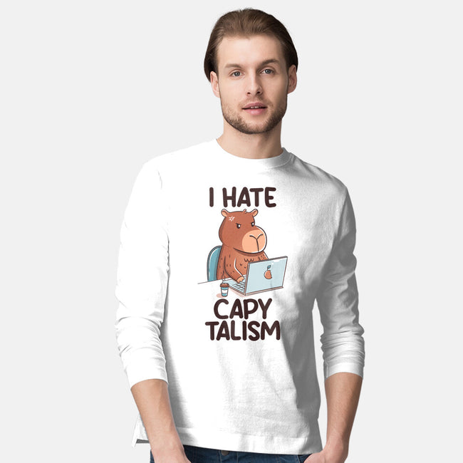 I Hate CapyTalism-Mens-Long Sleeved-Tee-tobefonseca