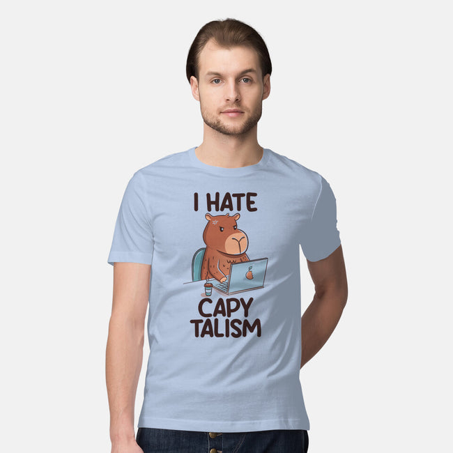 I Hate CapyTalism-Mens-Premium-Tee-tobefonseca