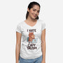 I Hate CapyTalism-Womens-V-Neck-Tee-tobefonseca