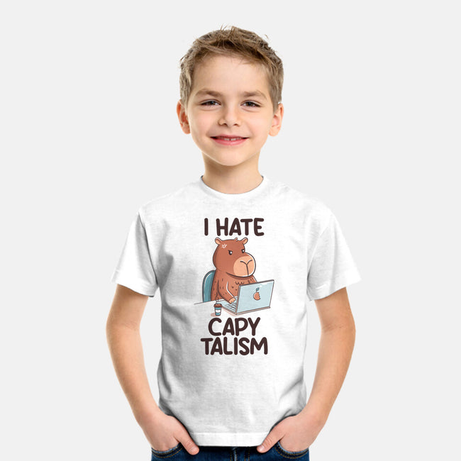 I Hate CapyTalism-Youth-Basic-Tee-tobefonseca