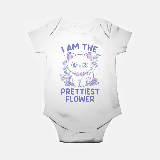 I Am The Prettiest Flower-Baby-Basic-Onesie-tobefonseca