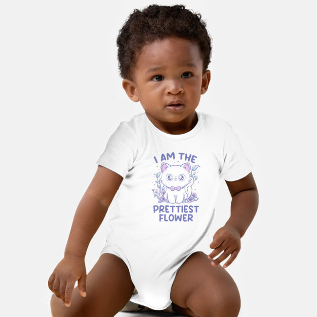 I Am The Prettiest Flower-Baby-Basic-Onesie-tobefonseca