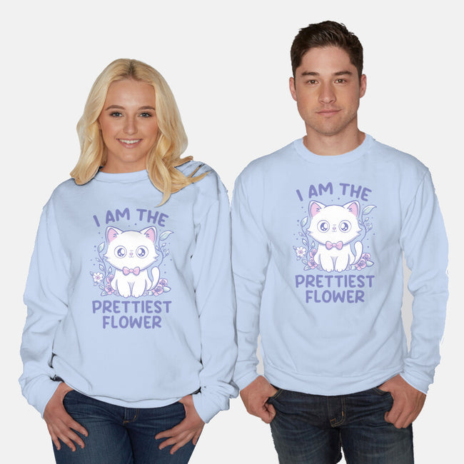 I Am The Prettiest Flower-Unisex-Crew Neck-Sweatshirt-tobefonseca