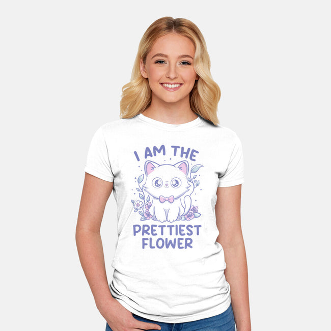 I Am The Prettiest Flower-Womens-Fitted-Tee-tobefonseca