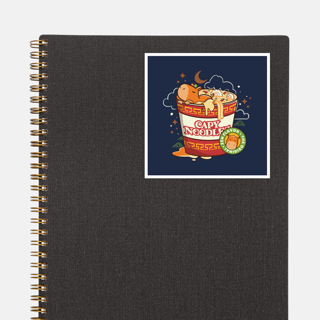 Capy Noodles-None-Glossy-Sticker-tobefonseca