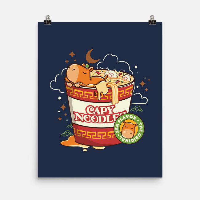 Capy Noodles-None-Matte-Poster-tobefonseca