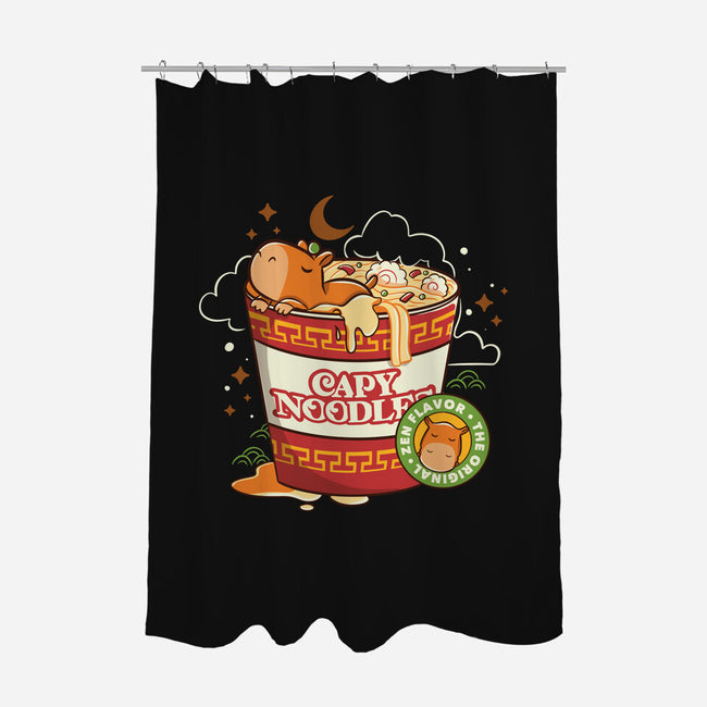 Capy Noodles-None-Polyester-Shower Curtain-tobefonseca