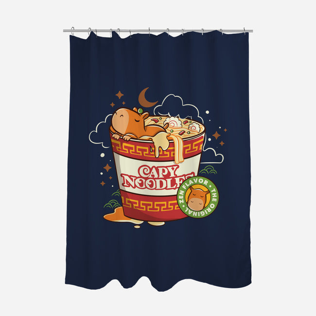 Capy Noodles-None-Polyester-Shower Curtain-tobefonseca