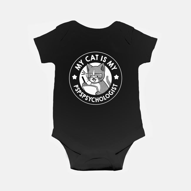My Cat Is My Pspspsychologist-Baby-Basic-Onesie-tobefonseca