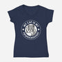 My Cat Is My Pspspsychologist-Womens-V-Neck-Tee-tobefonseca