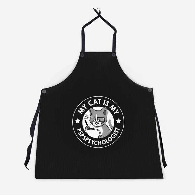 My Cat Is My Pspspsychologist-Unisex-Kitchen-Apron-tobefonseca