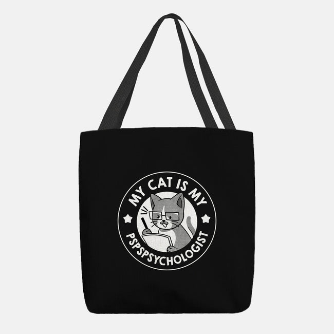 My Cat Is My Pspspsychologist-None-Basic Tote-Bag-tobefonseca