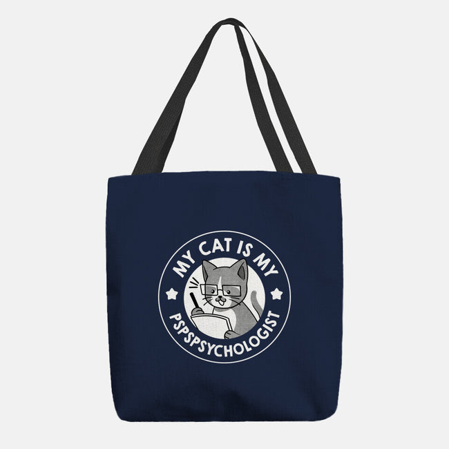 My Cat Is My Pspspsychologist-None-Basic Tote-Bag-tobefonseca