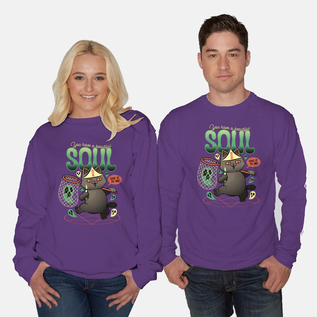 Give Me Your Beautiful Soul-Unisex-Crew Neck-Sweatshirt-tobefonseca