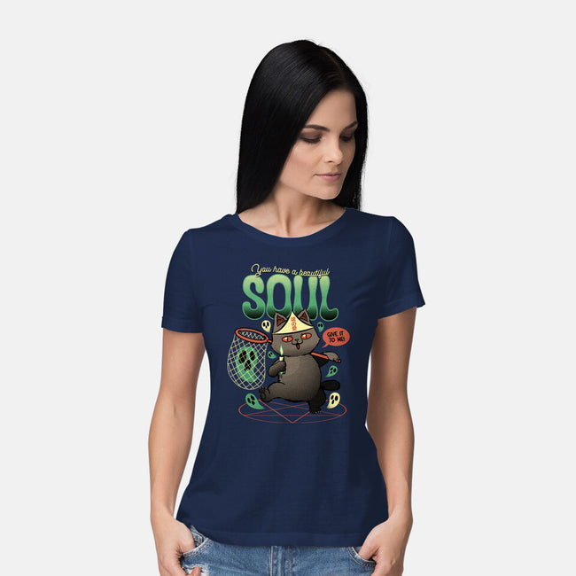 Give Me Your Beautiful Soul-Womens-Basic-Tee-tobefonseca