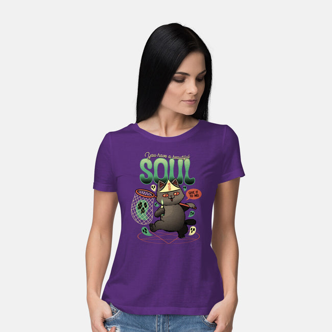 Give Me Your Beautiful Soul-Womens-Basic-Tee-tobefonseca