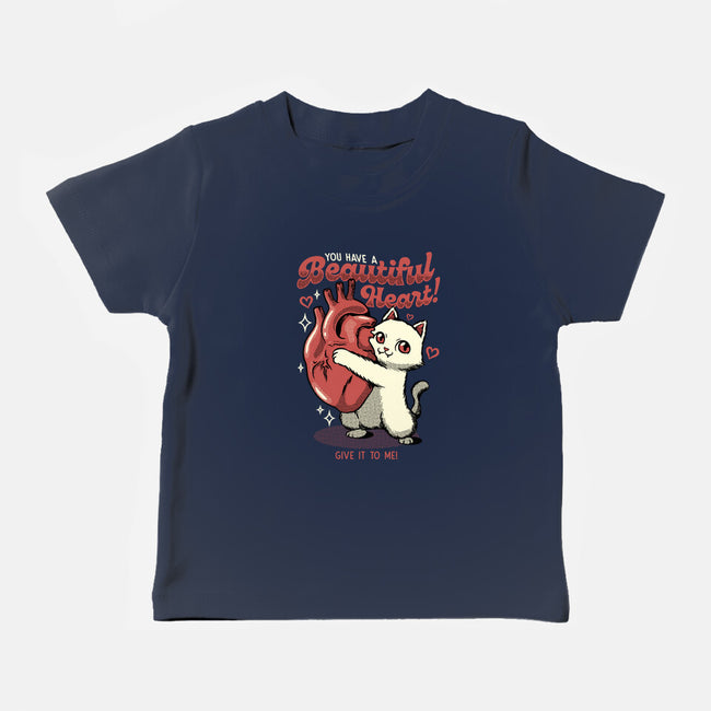 You Have A Beautiful Heart Cat-Baby-Basic-Tee-tobefonseca