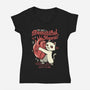 You Have A Beautiful Heart Cat-Womens-V-Neck-Tee-tobefonseca