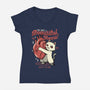 You Have A Beautiful Heart Cat-Womens-V-Neck-Tee-tobefonseca
