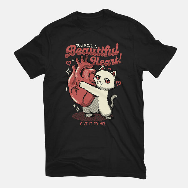 You Have A Beautiful Heart Cat-Mens-Heavyweight-Tee-tobefonseca