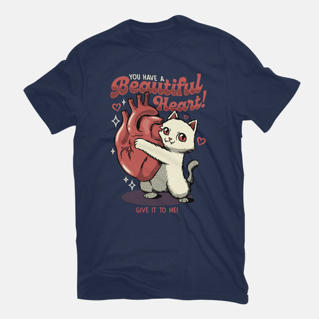 You Have A Beautiful Heart Cat-Mens-Basic-Tee-tobefonseca