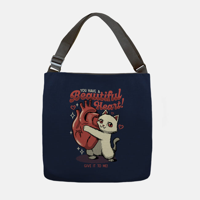 You Have A Beautiful Heart Cat-None-Adjustable Tote-Bag-tobefonseca