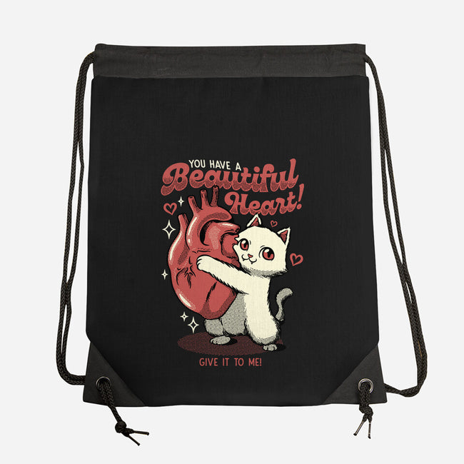 You Have A Beautiful Heart Cat-None-Drawstring-Bag-tobefonseca