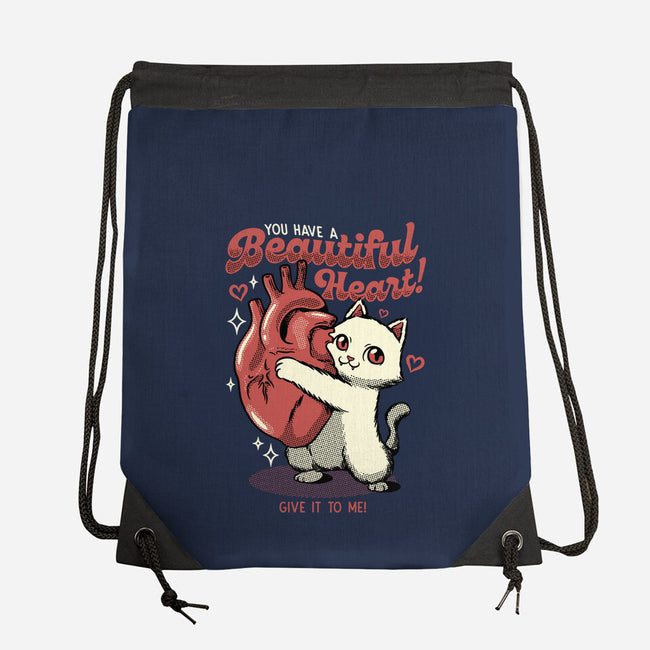 You Have A Beautiful Heart Cat-None-Drawstring-Bag-tobefonseca