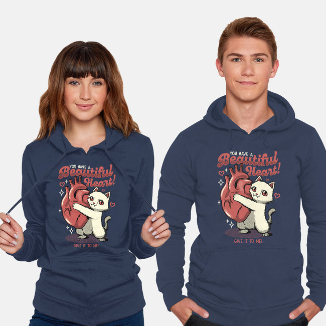 You Have A Beautiful Heart Cat-Unisex-Pullover-Sweatshirt-tobefonseca
