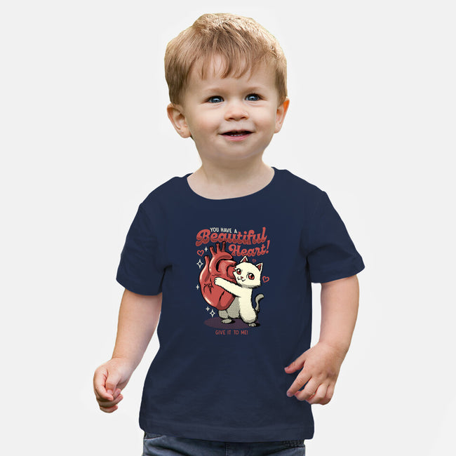 You Have A Beautiful Heart Cat-Baby-Basic-Tee-tobefonseca