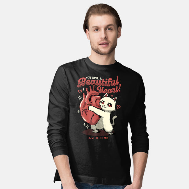 You Have A Beautiful Heart Cat-Mens-Long Sleeved-Tee-tobefonseca
