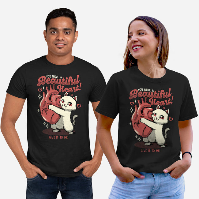 You Have A Beautiful Heart Cat-Unisex-Basic-Tee-tobefonseca