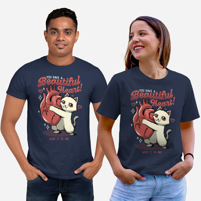 You Have A Beautiful Heart Cat-Unisex-Basic-Tee-tobefonseca