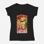 Sexy Bowser-Womens-V-Neck-Tee-Millersshoryotombo