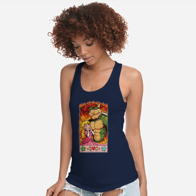 Sexy Bowser-Womens-Racerback-Tank-Millersshoryotombo